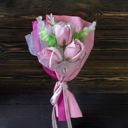 Букет роз из мыла Beauty is flowery 12576 (розовый)
