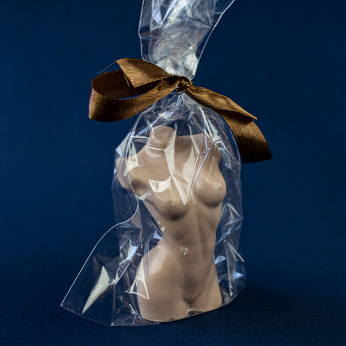 Оригинальный подарочный силуэт Женский из мыла 65г 12649 (кофейный)