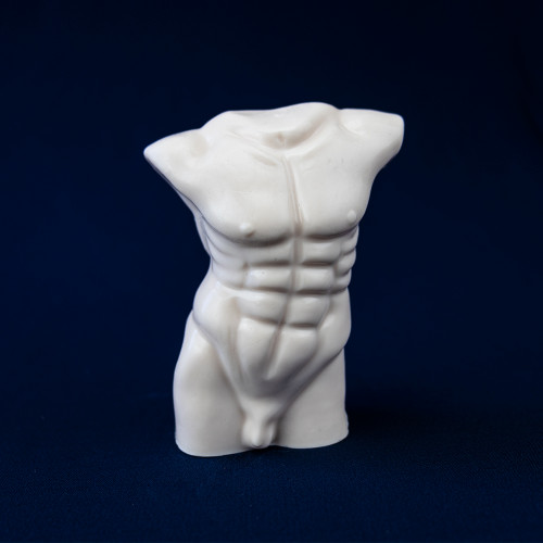 Оригинальный подарочный торс Мужской из мыла 120г 12650 (бежевый)