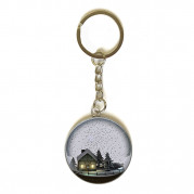 3D брелок новорічний Снігова куля 3,5см