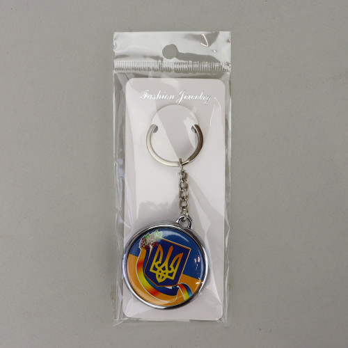 Брелок 6975 обємний Україна Герб