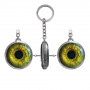 Брелок 6965 обємне Око зелене