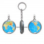 Брелок 6967 обємний Глобус блакитний