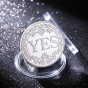 Сувенірна монета прийняття рішень YES/NO 3702 (срібна)