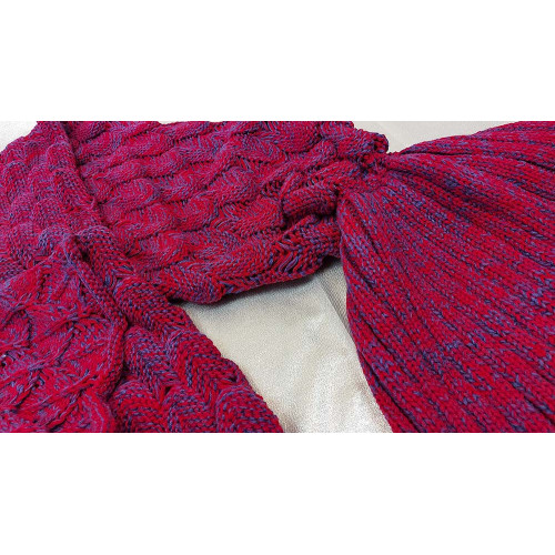 Плед акриловий Русалка червоний 81337