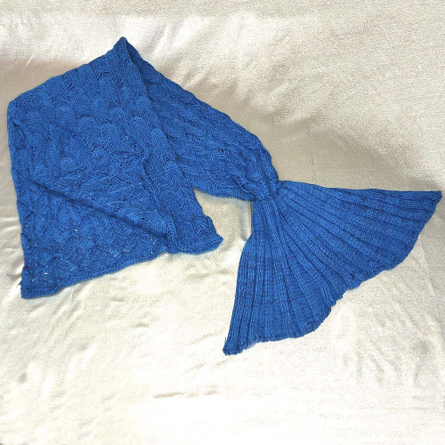 Плед акриловий Русалка синій 81337