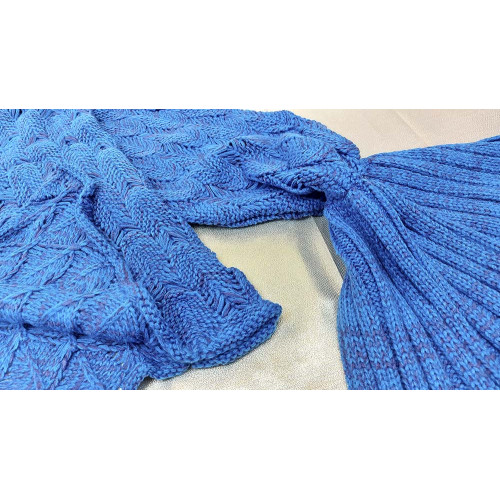 Плед акриловий Русалка синій 81337