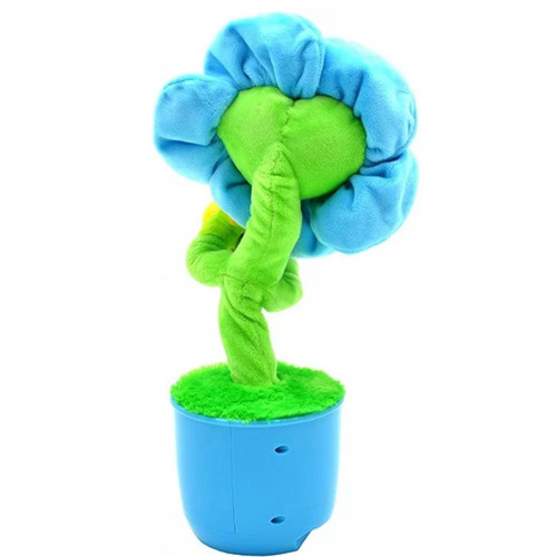 Інтерактивна іграшка танцююча Квітка, блютуз колонка з FM радіо Dancing Flower (блакитна)