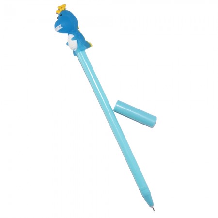 Ручка гелева Динозаврик (блакитний) сувенір
