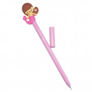 Ручка гелева Русалочка (малинова) сувенір