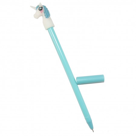 Ручка шариковая Единорог (голубой) сувенир
