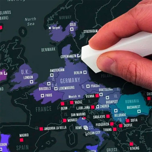 Скретч карта світу ЧОРНЕ ВИДАННЯ