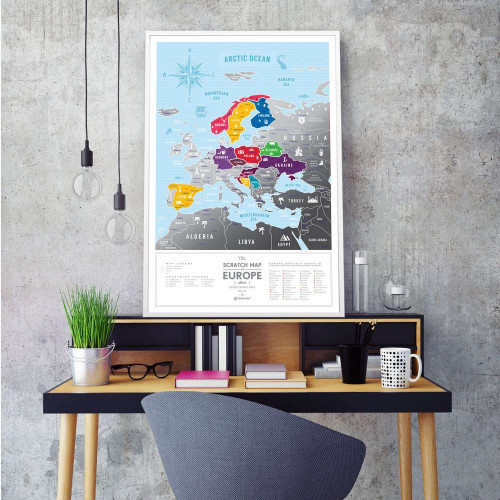 Скретч карта Європа EUROPA