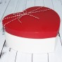 Коробка подарункова серце (набір 3шт) червона