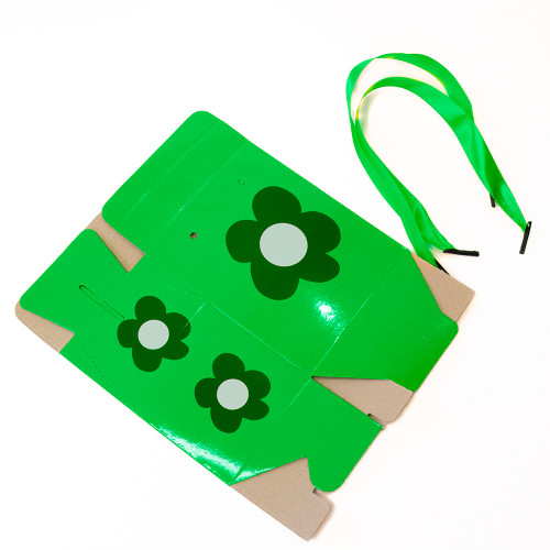 Коробка для подарунка складана 11х10х7см (зелена)