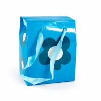 Коробка для подарунка складана 11х10х7см (синя)