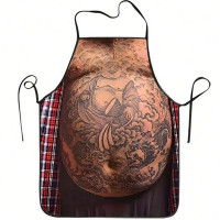 Фартух з приколом Авторитет з татуюванням