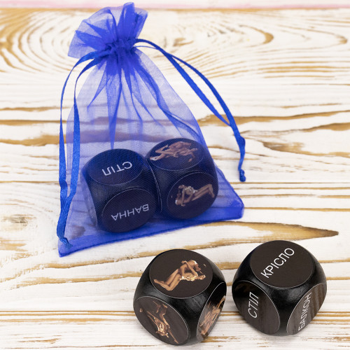 Кубики сімейні Камасутра18+ (чорні) (укр. )