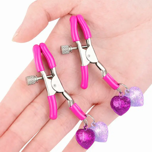 Зажимы для сосков с сердечками (уп. 2шт)