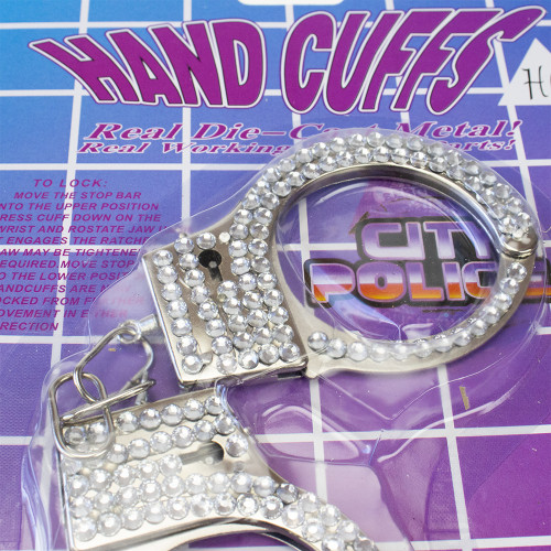 Наручники игровые Shine со стразами на блистере