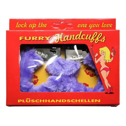 Наручники меховые (фиолетовые)