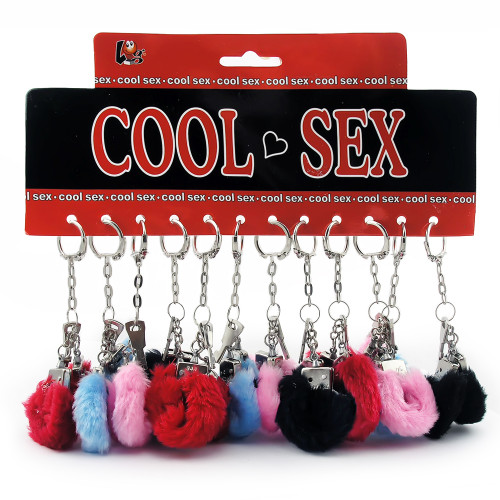 Наручники на пальцы меховые (розовые)