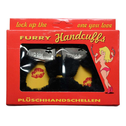 Наручники меховые (черные)