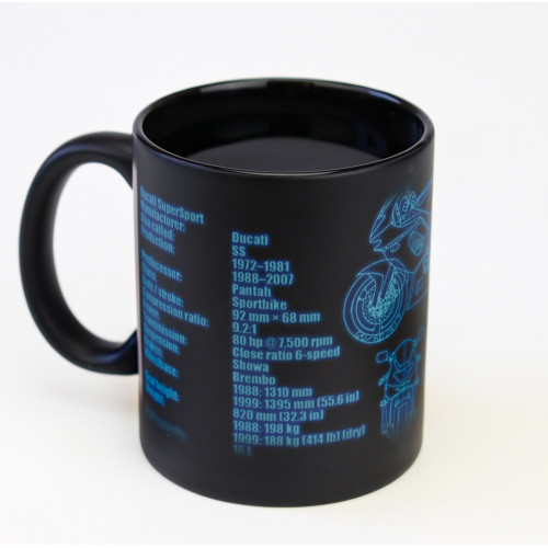 Чашка хамелеон 66053 ЧРЖ Ducati neon (чорна)