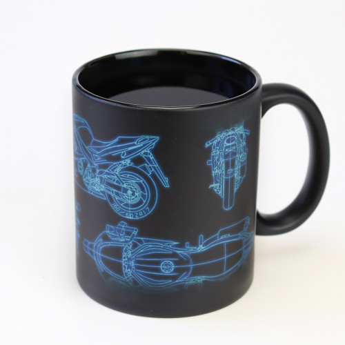 Чашка хамелеон 66053 ЧРЖ Ducati neon (чорна)