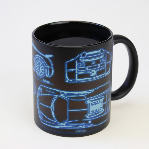 Чашка хамелеон 66052 ЧРЖ Bugatti neon (чорна)