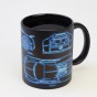 Чашка хамелеон 66052 ЧРЖ Bugatti neon (черная)