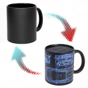 Чашка хамелеон 66055 ЧРЖ Lamborghini neon (чорна)