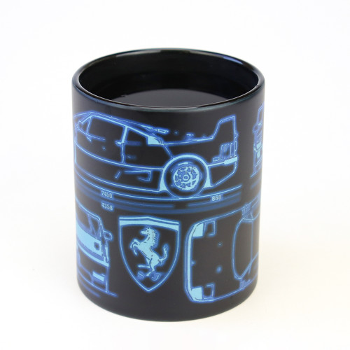 Чашка хамелеон 66055 ЧРЖ Lamborghini neon (чорна)