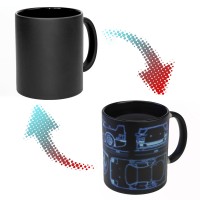 Чашка хамелеон 66054 ЧРЖ Ferrari neon (чорна)