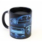 Чашка хамелеон 66054 ЧРЖ Ferrari neon (черная)