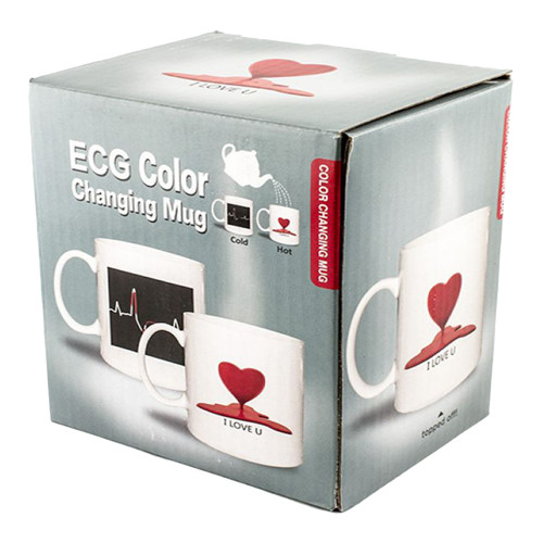Чашка хамелеон Кардіограма (серце)