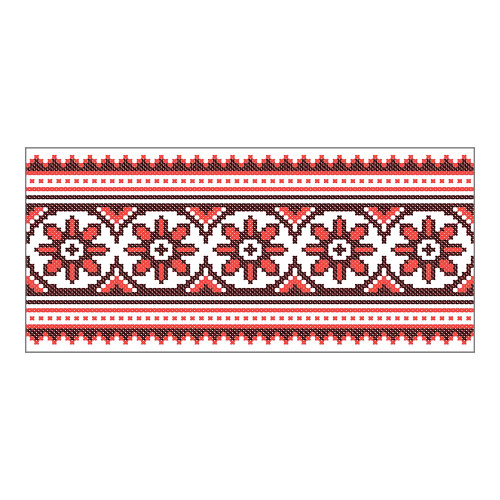 Чашка с принтом 63051 Вышиванка красная