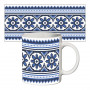 Чашка з принтом 63550 Вишиванка синя