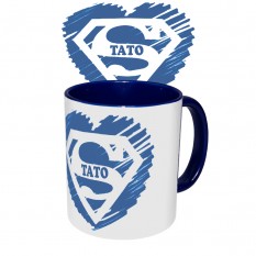 Чашка с принтом 64305 Супер ТАТО (синяя)