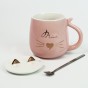 Чашка  Cat-Miue с крышкой и ложкой