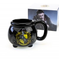 Кружка Гарри Поттер Котелок с гербом Пуфендуй