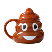 Кружка керамічна фігурна Какашка Emoji №1