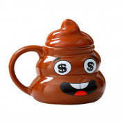 Кружка керамічна фігурна Какашка Emoji №2