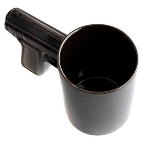 Чашка Пистолет (черная)