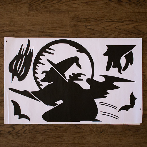 Інтерєрна наклейка HL Відьма FX3017 52х60см