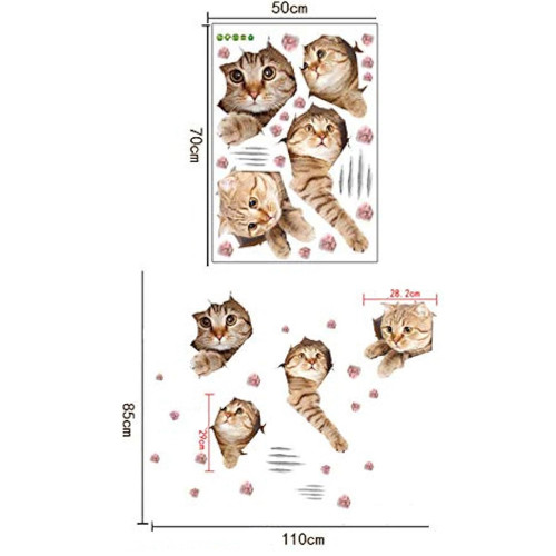 Интерьерная наклейка CD Котята SK7116 70х50см