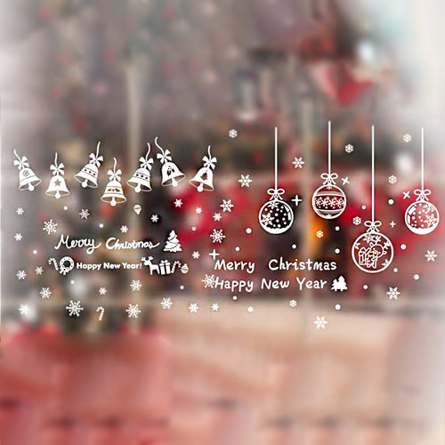 Інтерєрна наклейка NG Зимові візерунки Дзвіночки та Кульки SD 43001 (6 листів А3 192 шт)