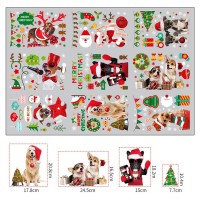 Интерьерная наклейка NG Merry Christmas Dogs JD2311 (9 листов А4)