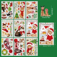 Интерьерная наклейка NG Merry Christmas Cats JD2312 (9 листов А4)