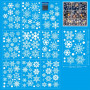 Інтерєрна наклейка NG Сніжинки мікс білі JD2301 (9 листів А4155 шт)